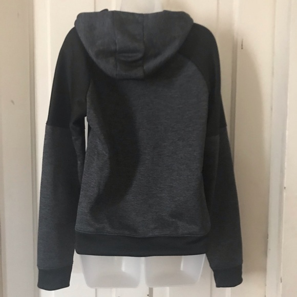 NWOT ADIDAS HOODED GRAY/BLACK SWEATSHIRT. M - Picture 5 of 7